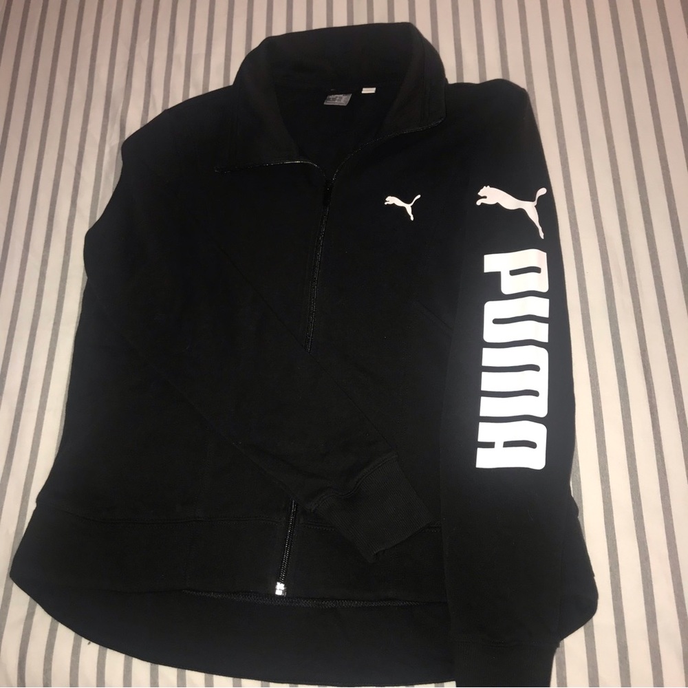 Puma Black Jacket with White Logo